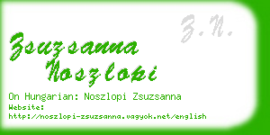 zsuzsanna noszlopi business card